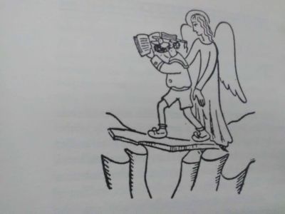 Teckning av Karel Capek.